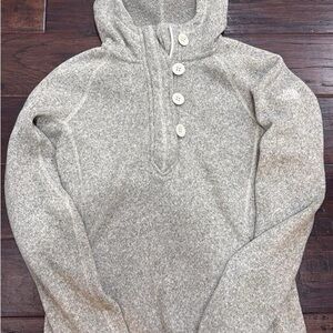 The North Face Gray Hoodie Sweatshirt